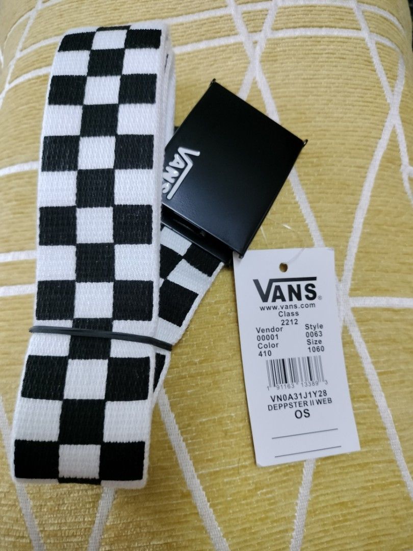 Checkered deals vans belt