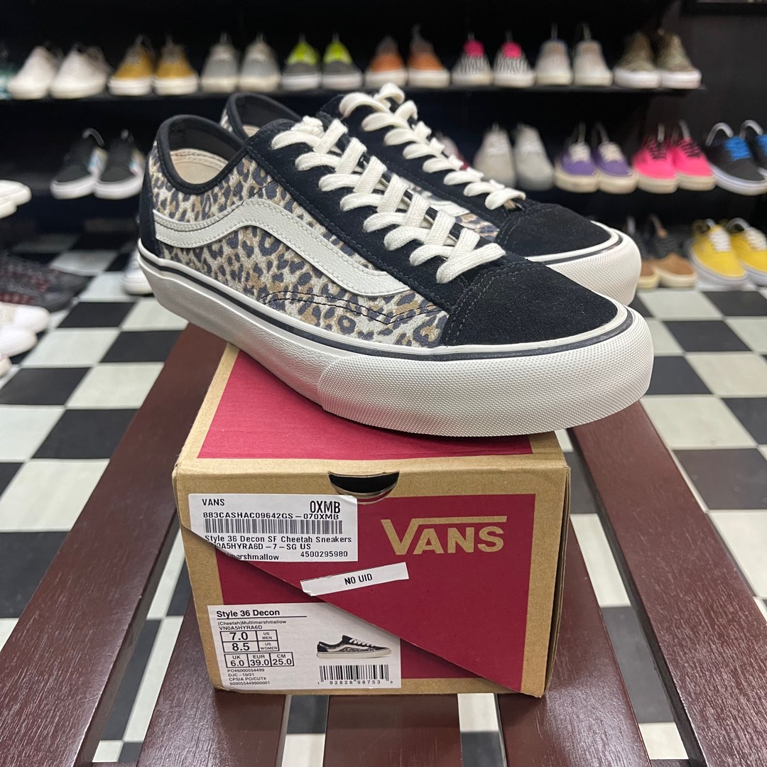 Vans cheetah sneakers on sale