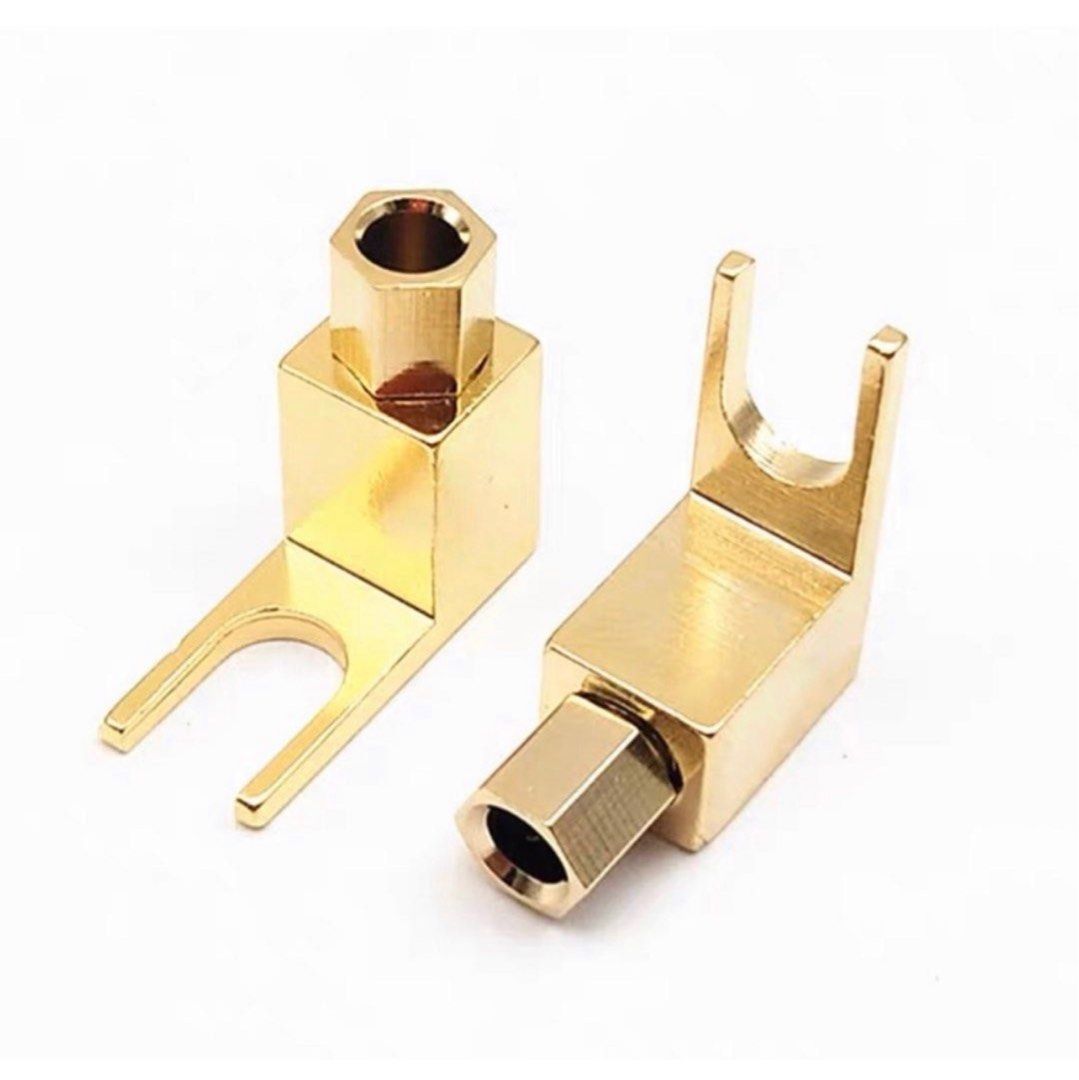 Vintage amplifier/Speaker screw binding post to banana plug adapter