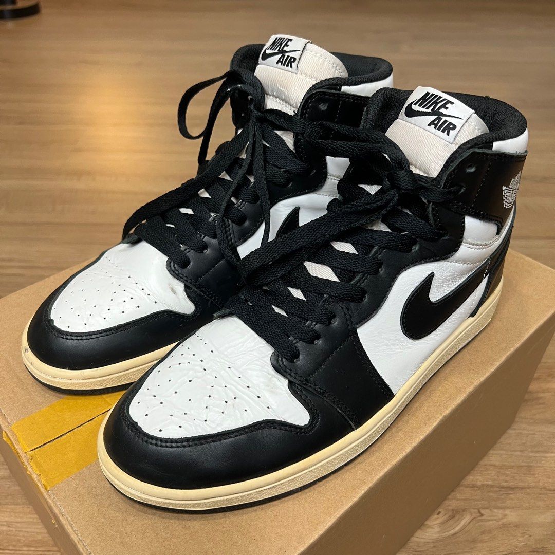 Nike air jordan 1 high og 2025 vintage white black