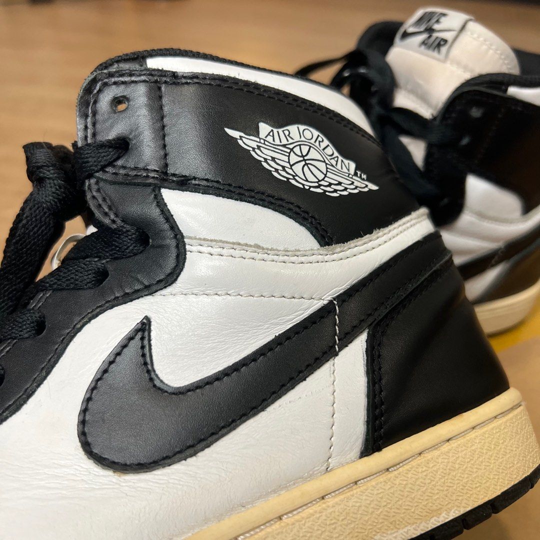Nike air jordan 1 high on sale og vintage white black