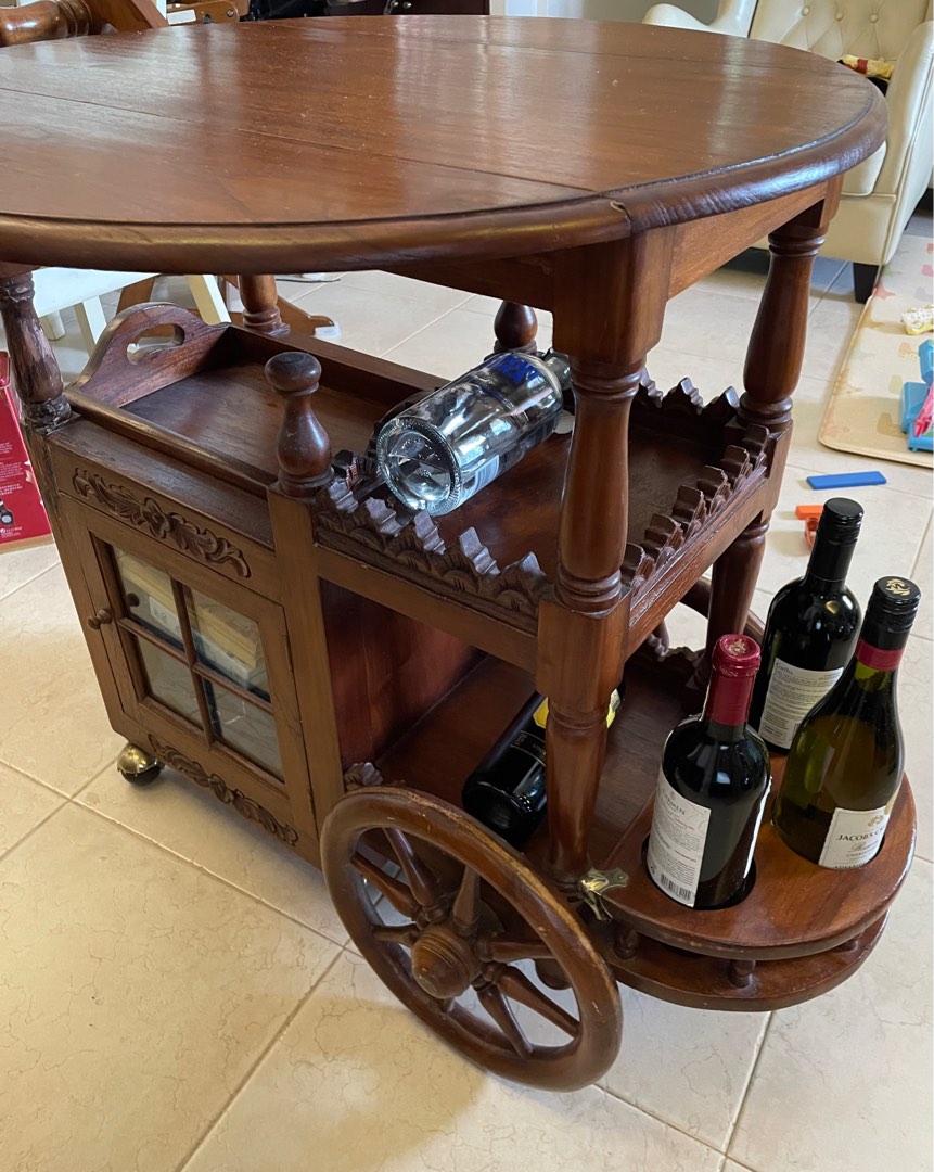 Vintage Wine storage trolley, Furniture & Home Living, Furniture
