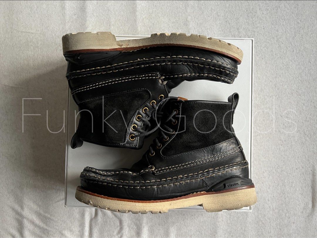 visvimVISVIM GRIZZLY BOOTS MID-FOLK NAVY