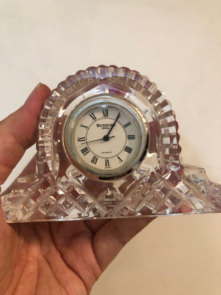 Waterford Crystal Classic Lismore Diamond Shape Desk Clock 3.25” | eBay