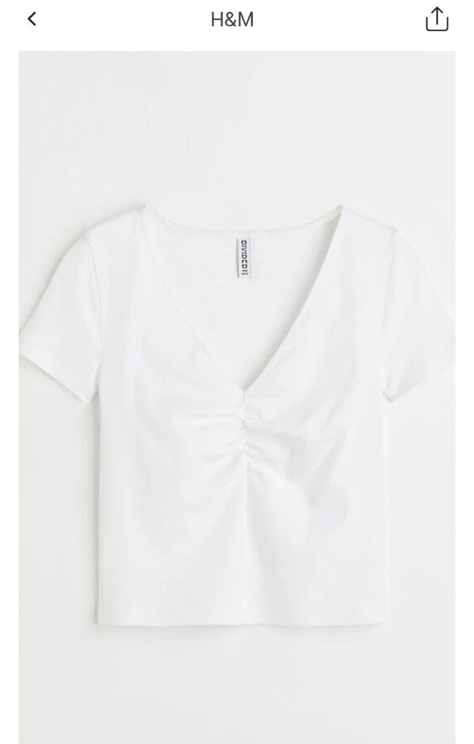 White Ribbed Crop top (Category: Shirts) located in Manila. Submitted by dan027 (Listing ID 1241038363, Image 1). Description: Bought at Zalora. Only fitted. Never worn.