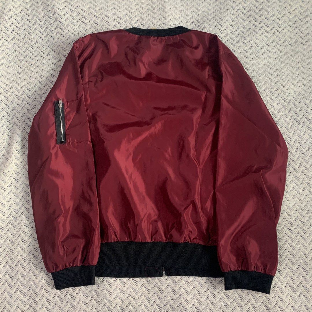 Maroon windbreaker womens sale
