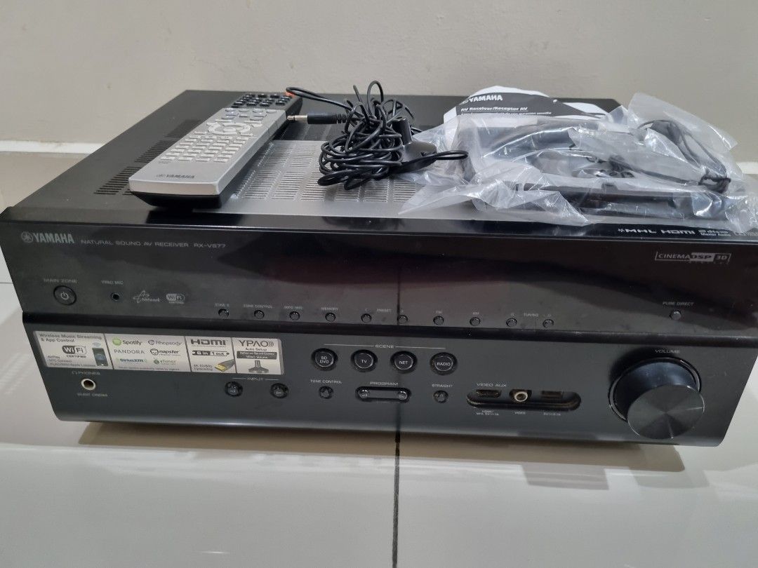 Yamaha RXV677 7.2Ch AV Receiver, Audio, Soundbars, Speakers