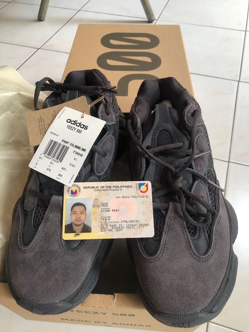 Yeezy 500 utility black deals sizing