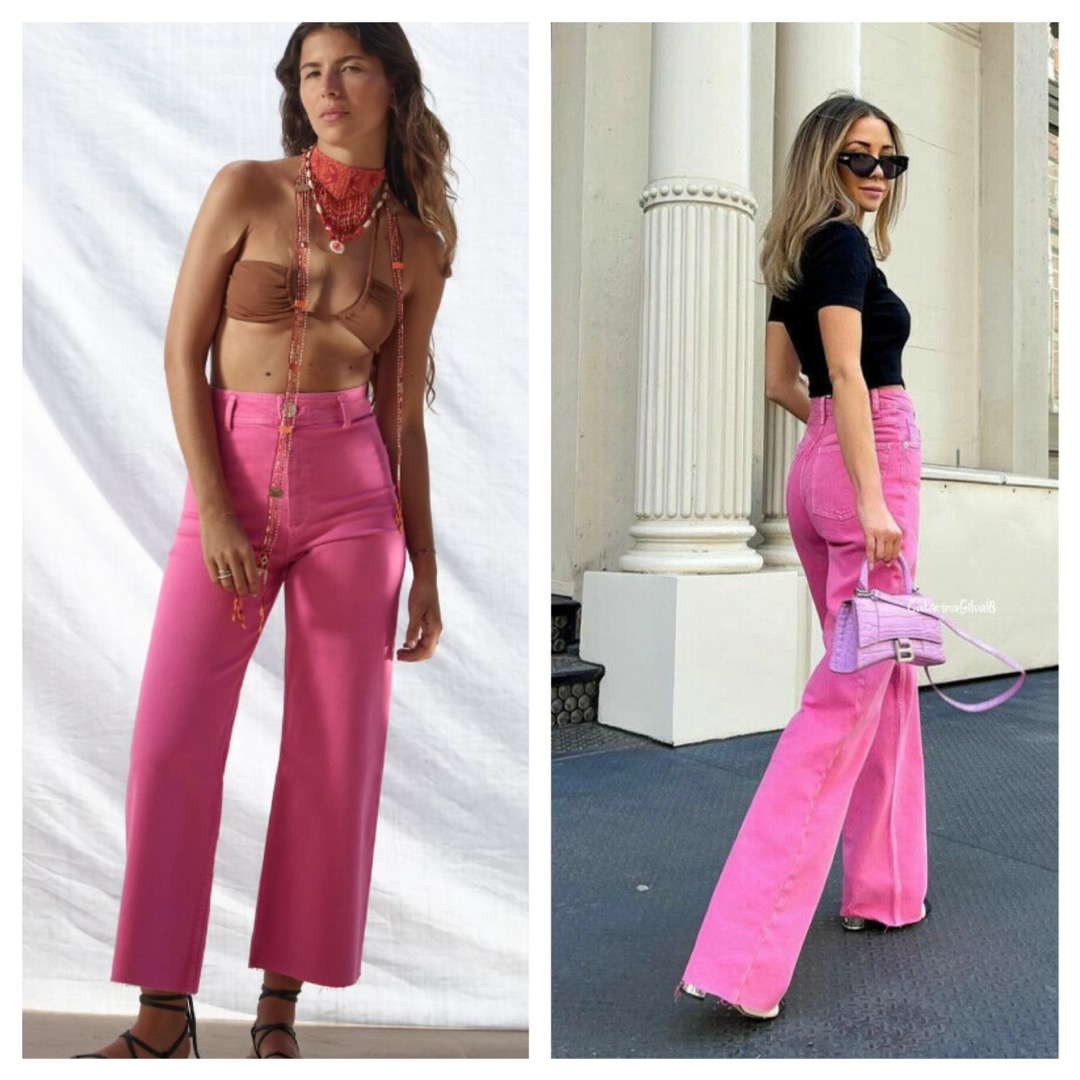 Zara denim tiktok trending jeans on Carousell