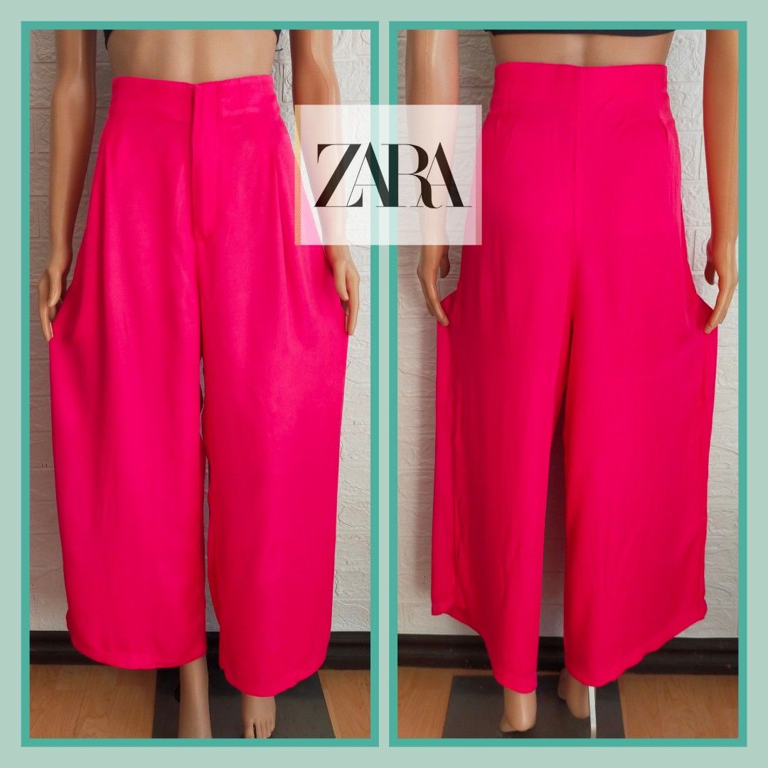 Zara Hot Pink Pants, Women's Fashion, Bottoms, Other Bottoms on