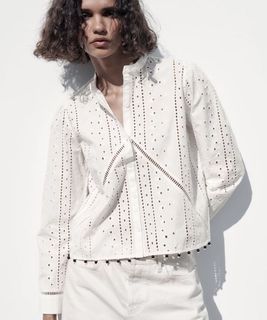 Zara white blouse