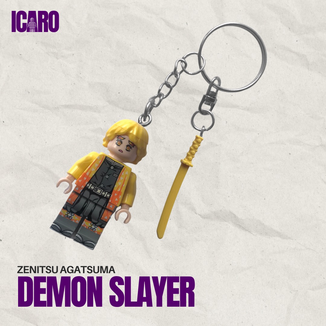 Zenitsu Agatsuma Alt Lego Keychain Minifigure Demon Slayer Anime, Hobbies & Toys, Memorabilia 