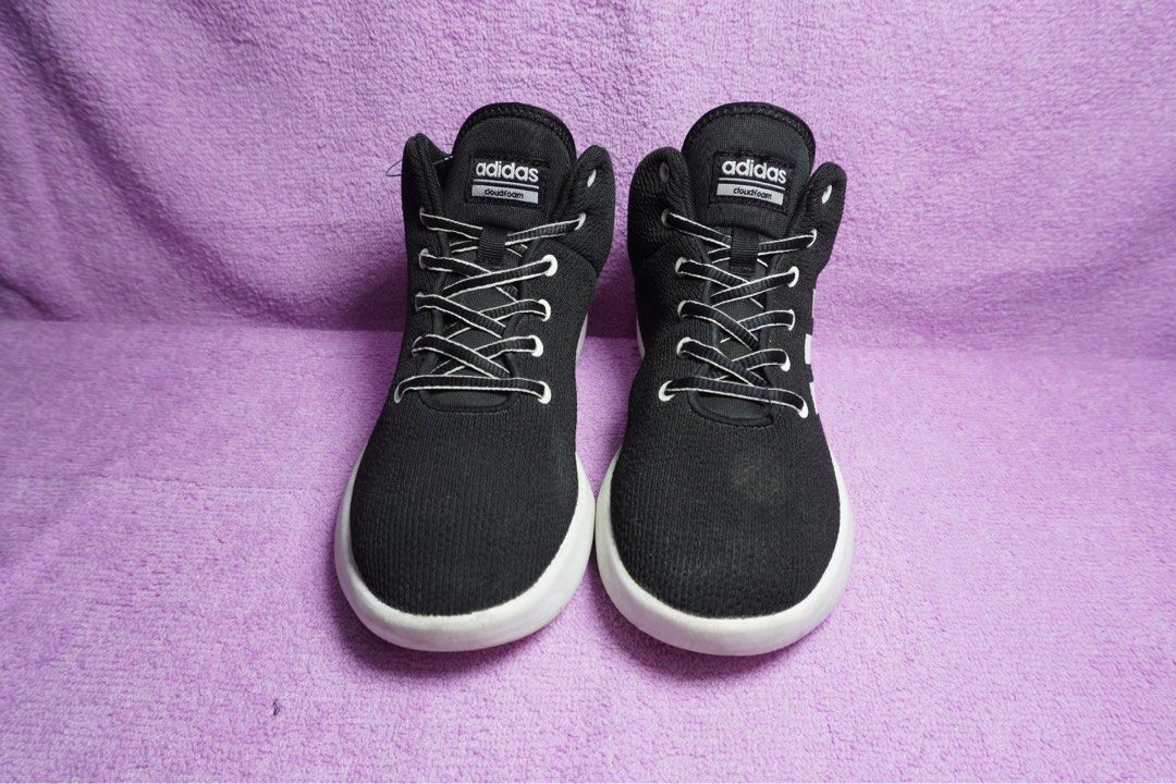 1025. Adidas Cloudfoam Refresh Mid Black DB1789 Size 36 Insole 22.5 cm Made in China Fesyen Pria Sepatu Sneakers di Carousell