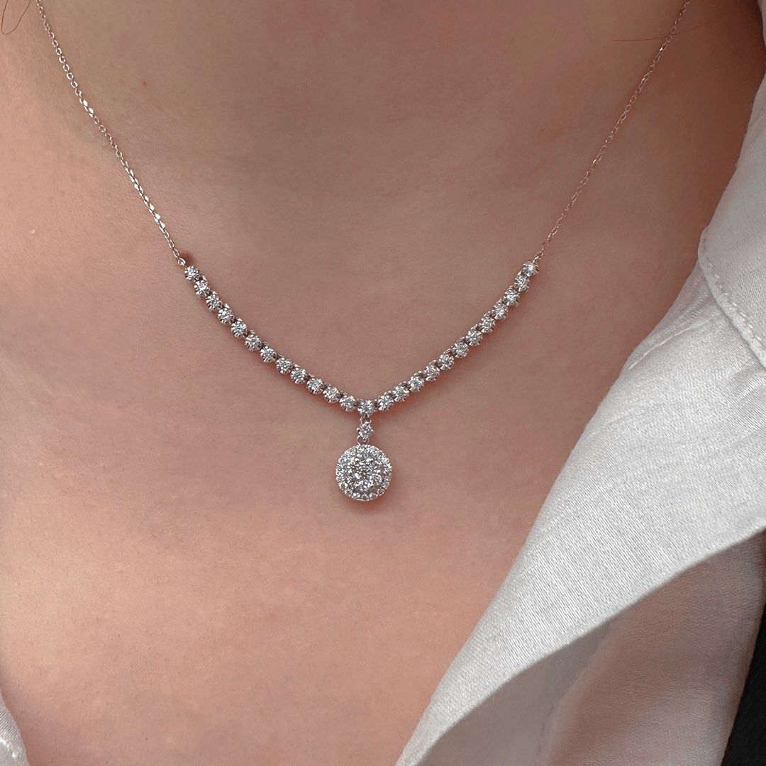 はこぽす対応商品 18k金 K diamond necklace | www.happychild.co