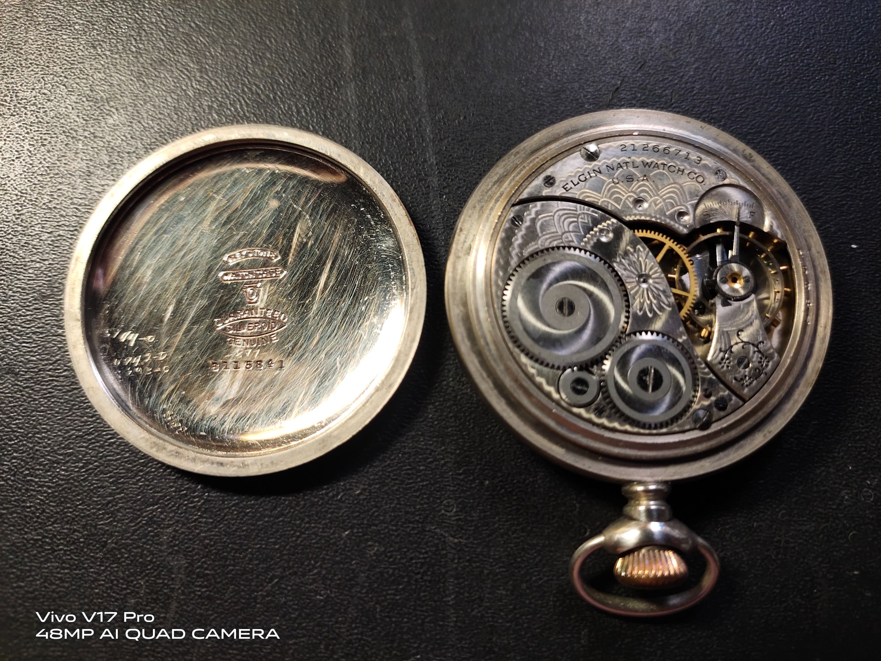 Elgin silveroid 2025 pocket watch