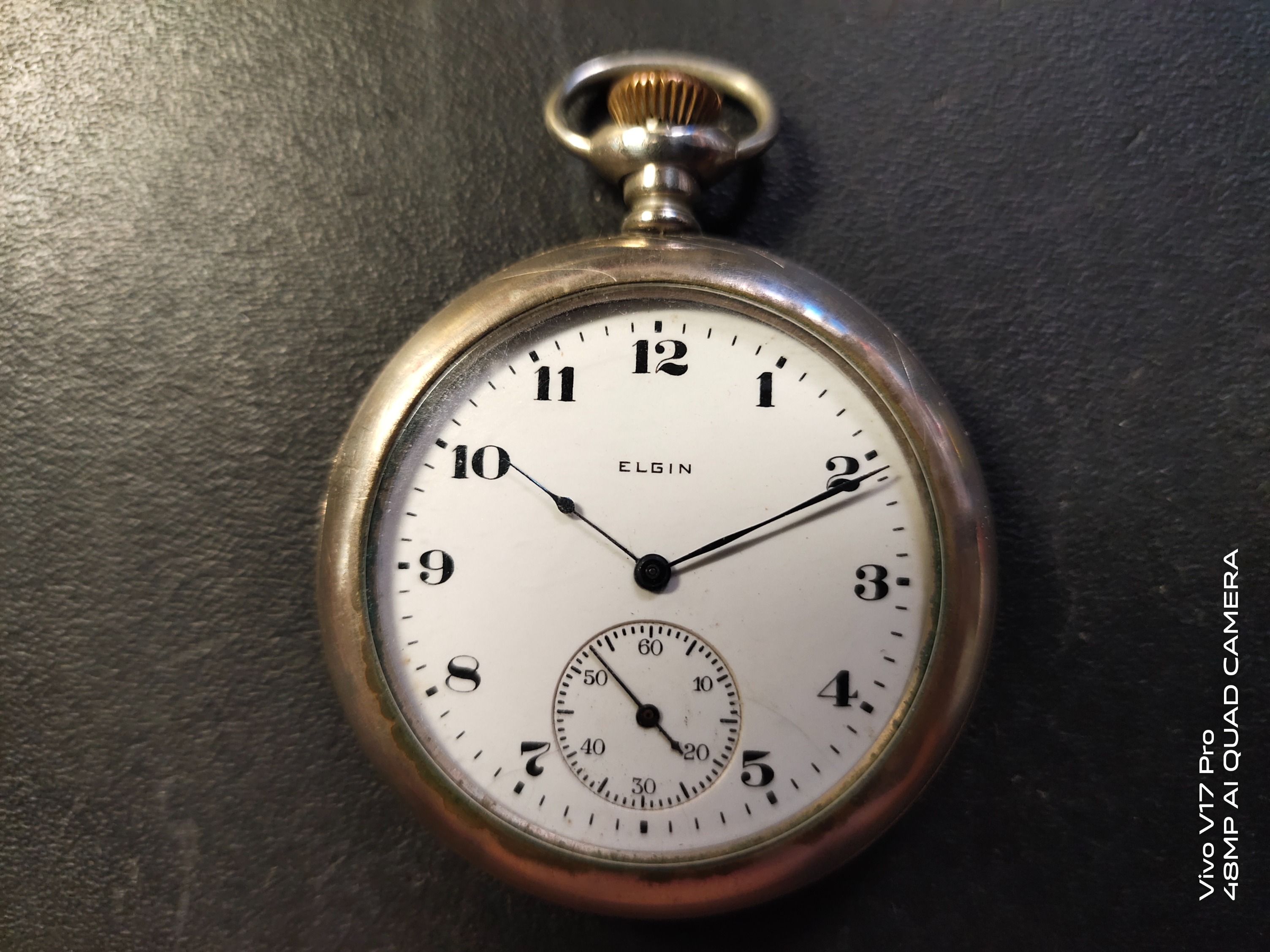 Elgin quartz shop pocket watch