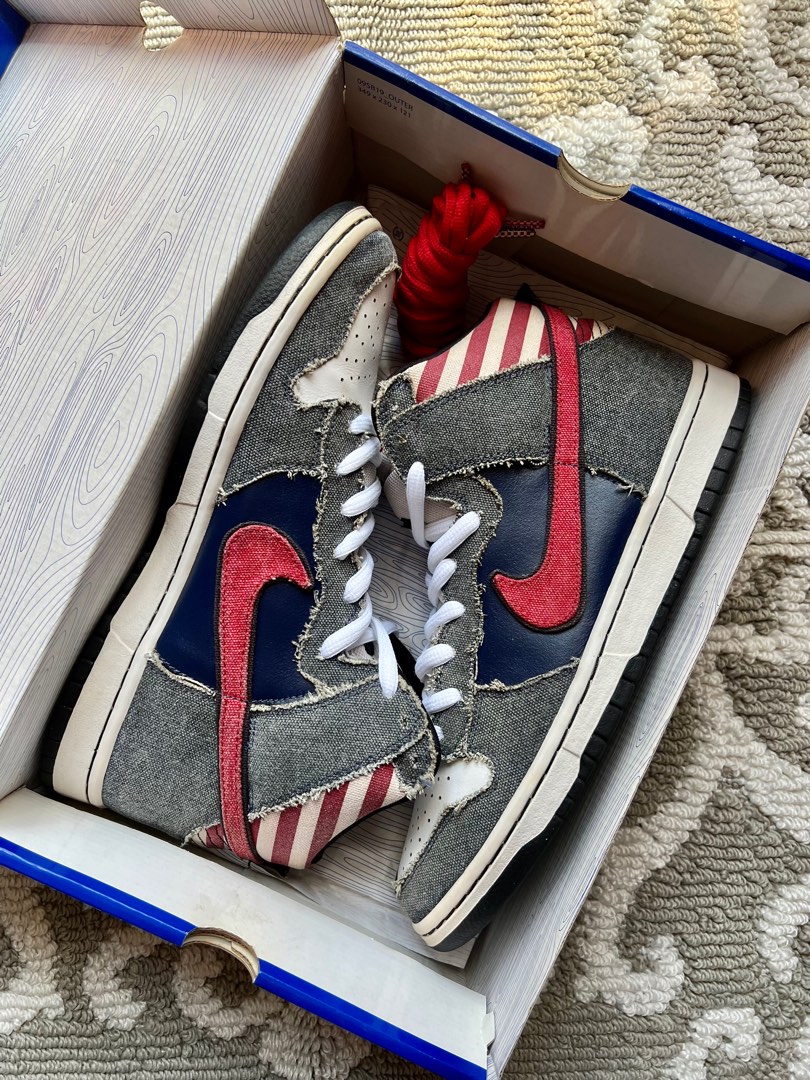 2010 Nike SB Dunk High Born in the USA Men s Fashion