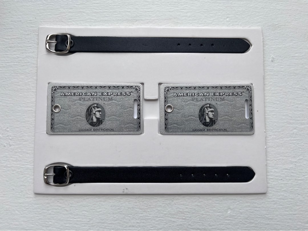 2x American Express Platinum Luggage Tag