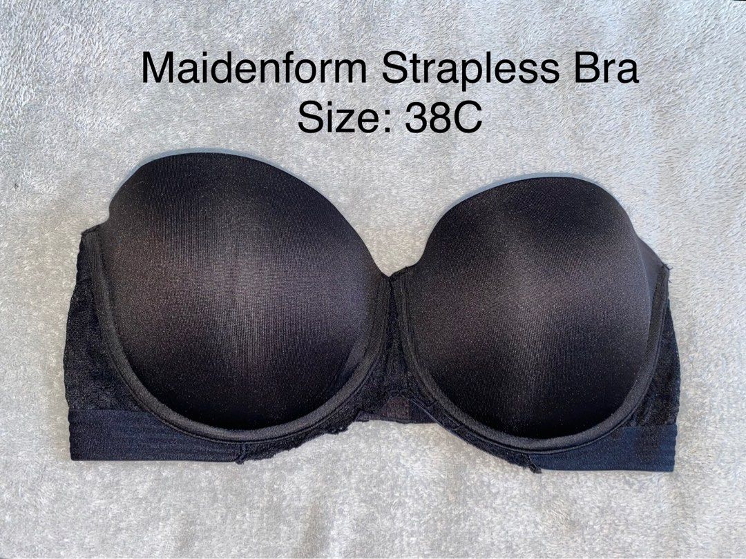 38C Maidenform Strapless Push-up Bra, Women's Fashion