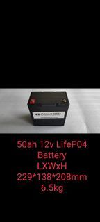 (less P300!) 50ah 12.8v LifeP04 Lithium rechargeable Battery