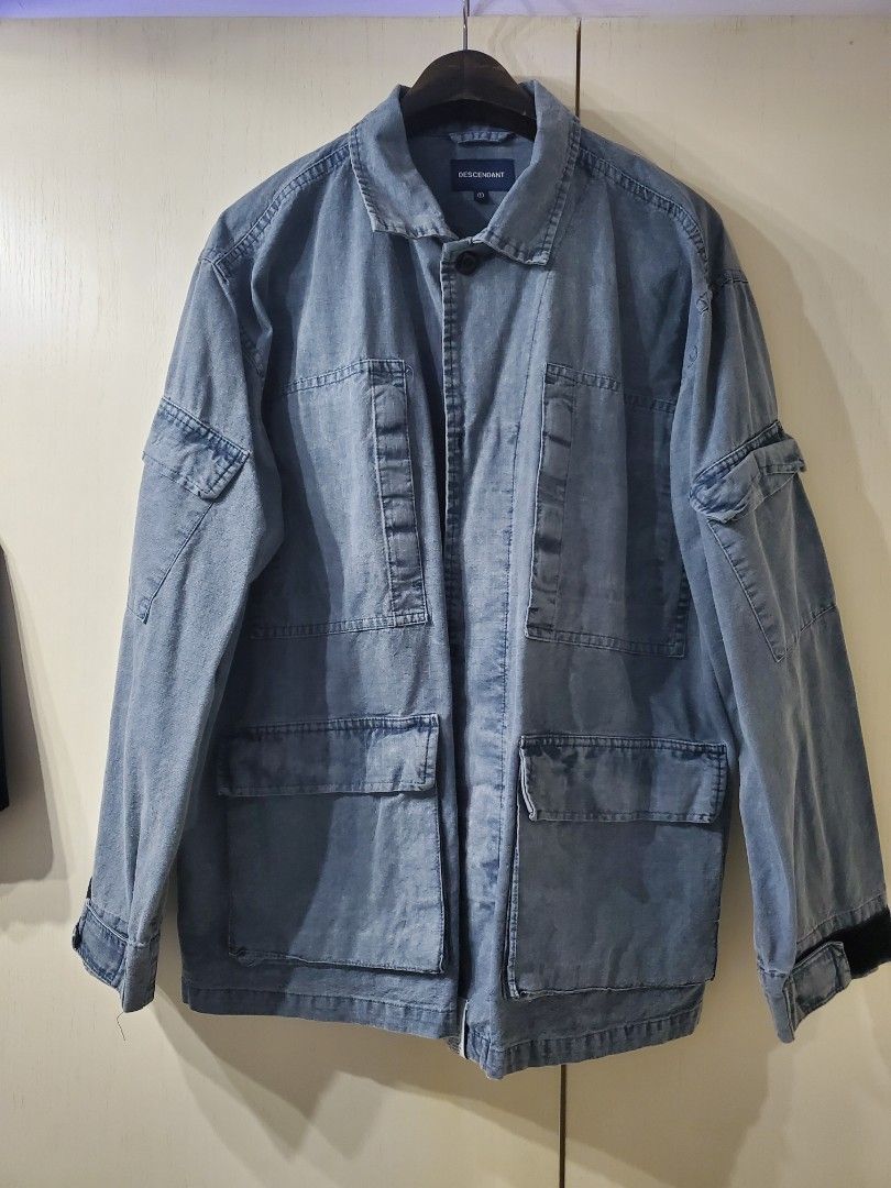 9成新Descendant blue Jacket size 1, 男裝, 外套及戶外衣服- Carousell
