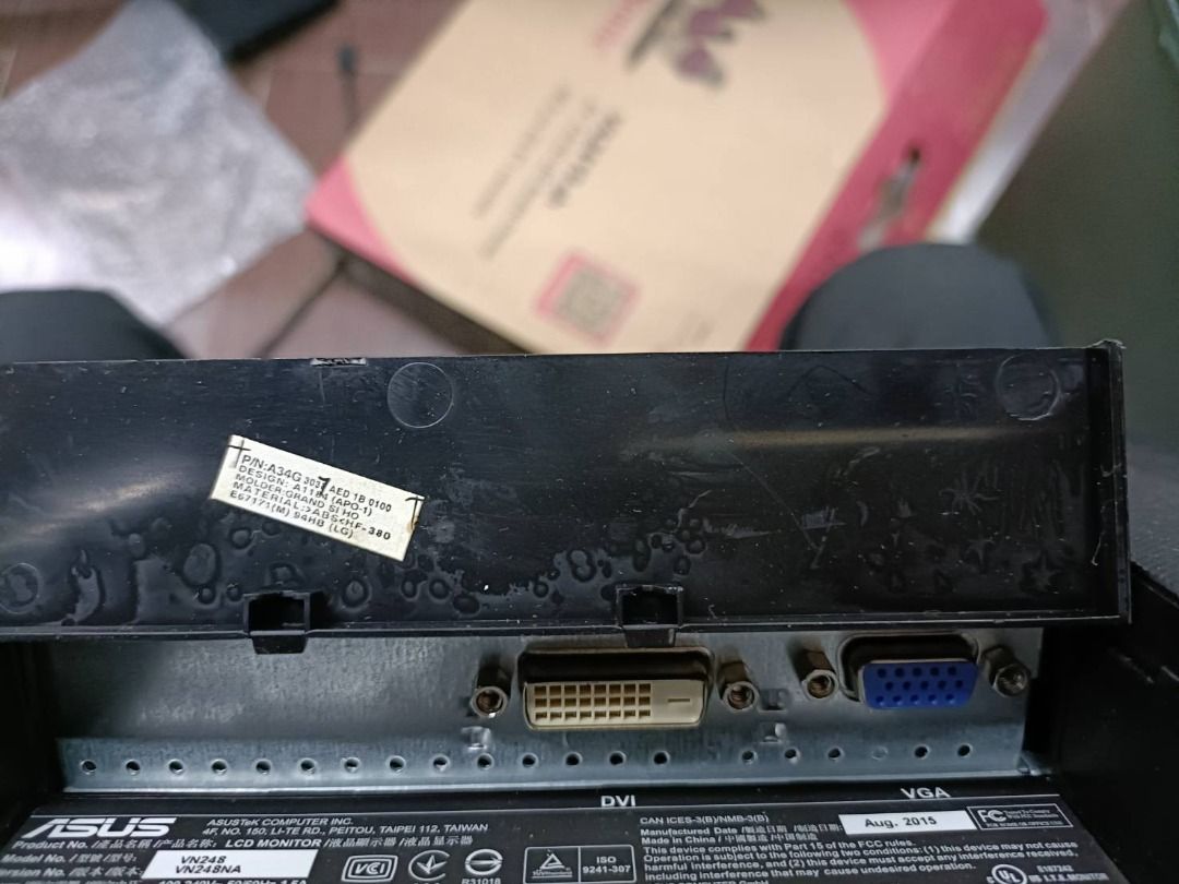 大台北 永和 二手 24吋螢幕 24吋 ASUS 華碩 VN248 DVI VGA IPS超薄邊框液晶電腦螢幕, 電腦及科技產品, 電腦周邊