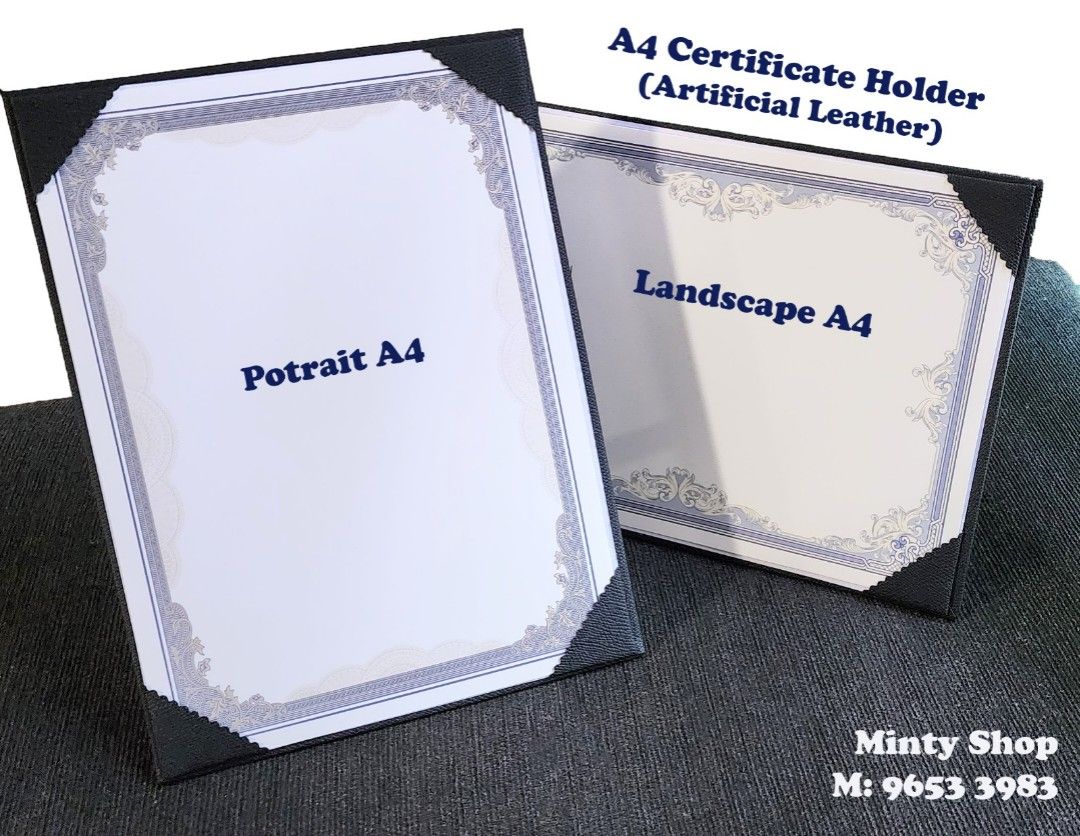 A4 Certificate Holder Singapore A4 Certificate Frame Singapore A4