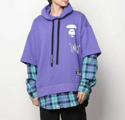 Aape By A Bathing Ape hooded Layered Long Sleeve Shirt, Women's