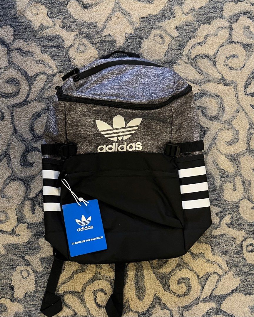 Adidas zip best sale top backpack