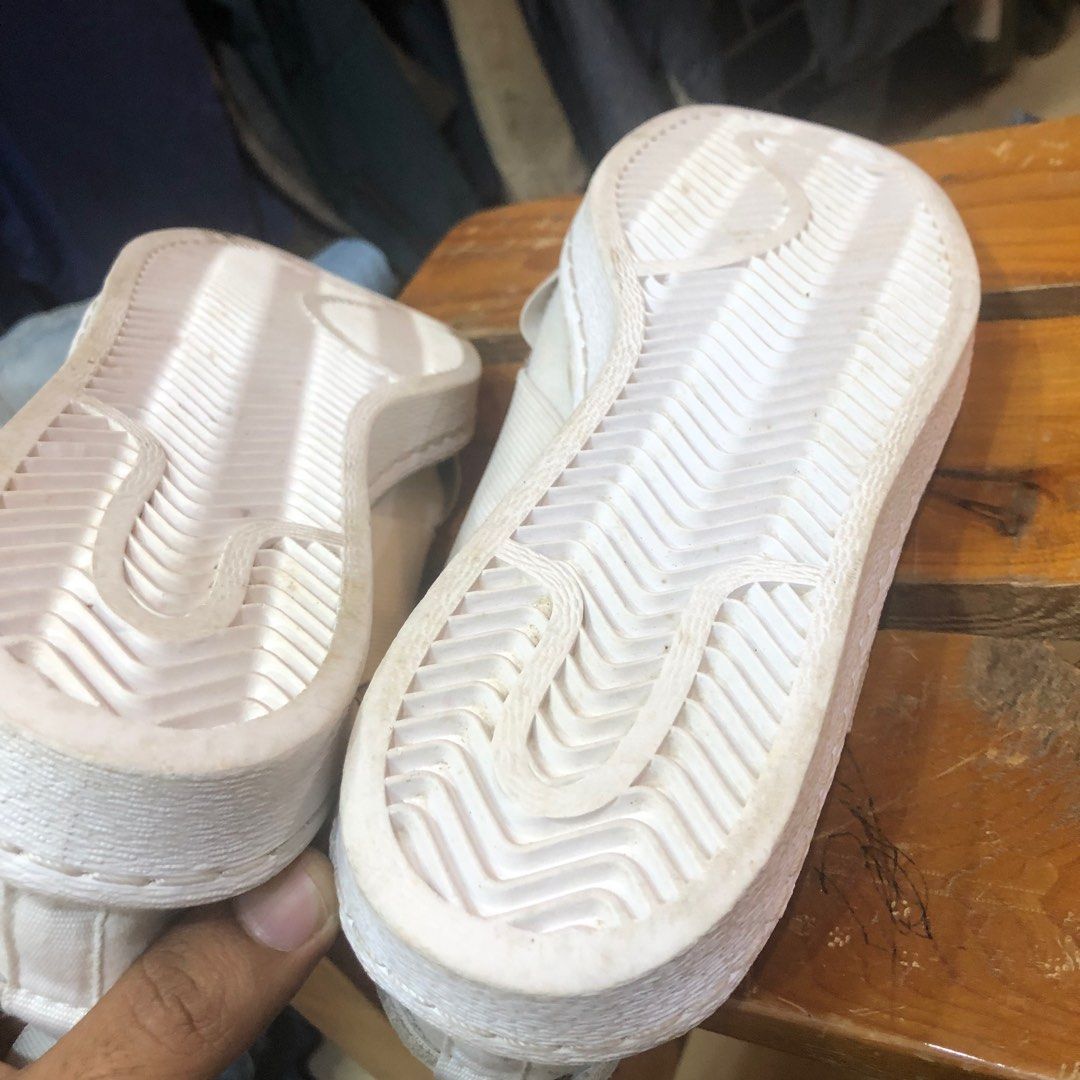 Adidas superstar slip deals on white fashion