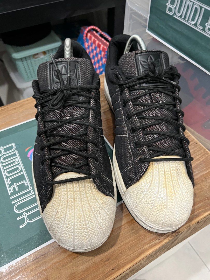 Adidas superstar top woven grey