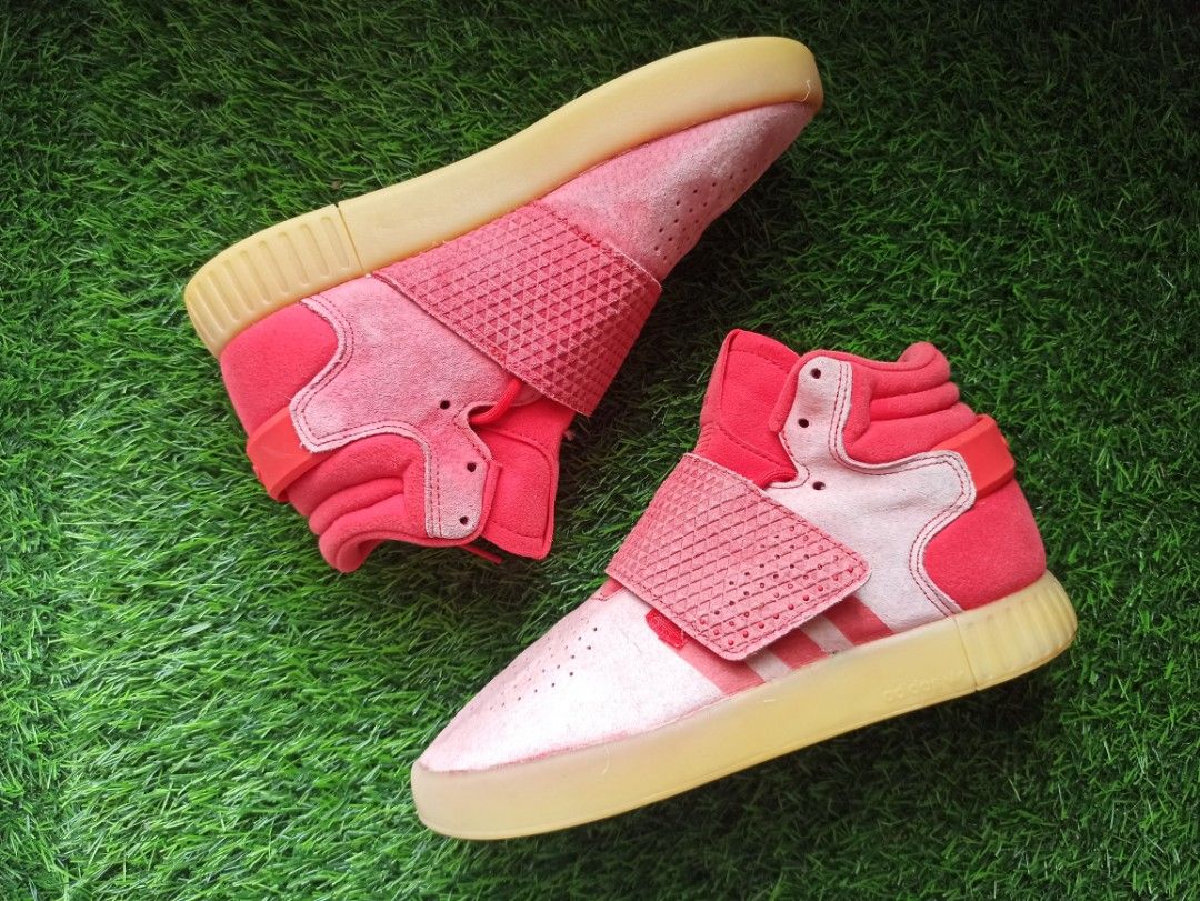 Tubular invader outlet strap shoes pink