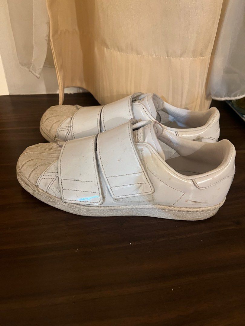Adidas White Velcro Sneakers Women s Fashion Footwear Sneakers