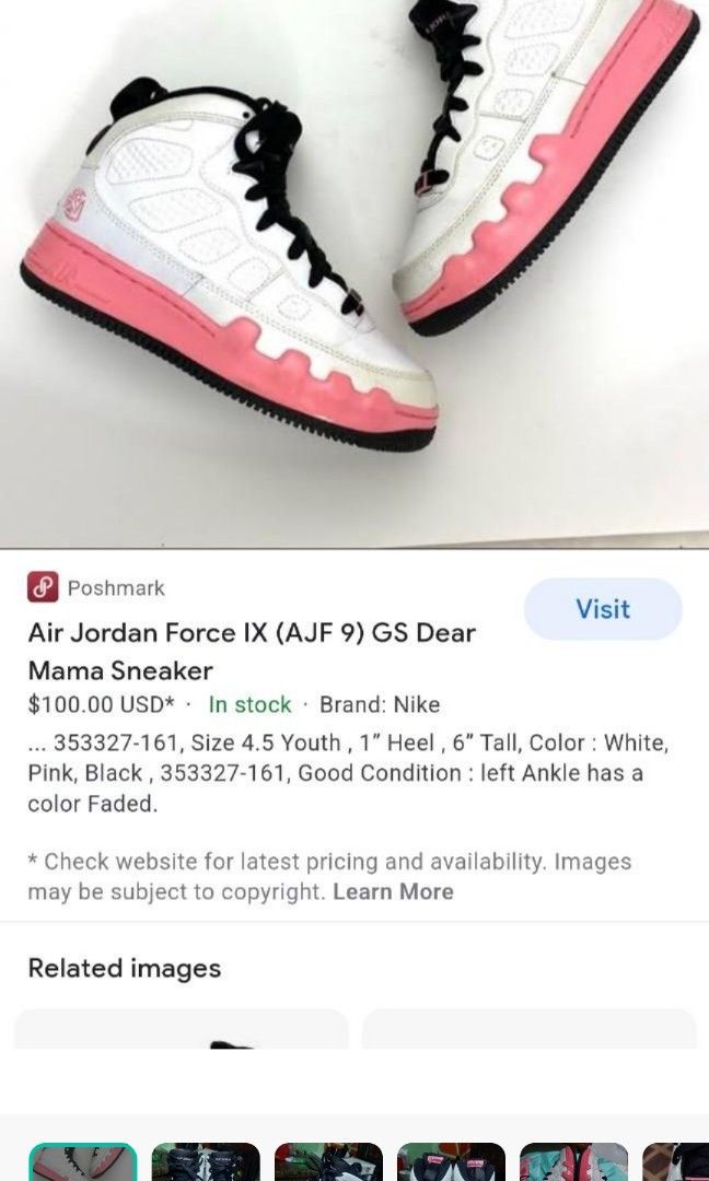 Air Jordan force fusion IX, Women's Fashion, Footwear, Sneakers on