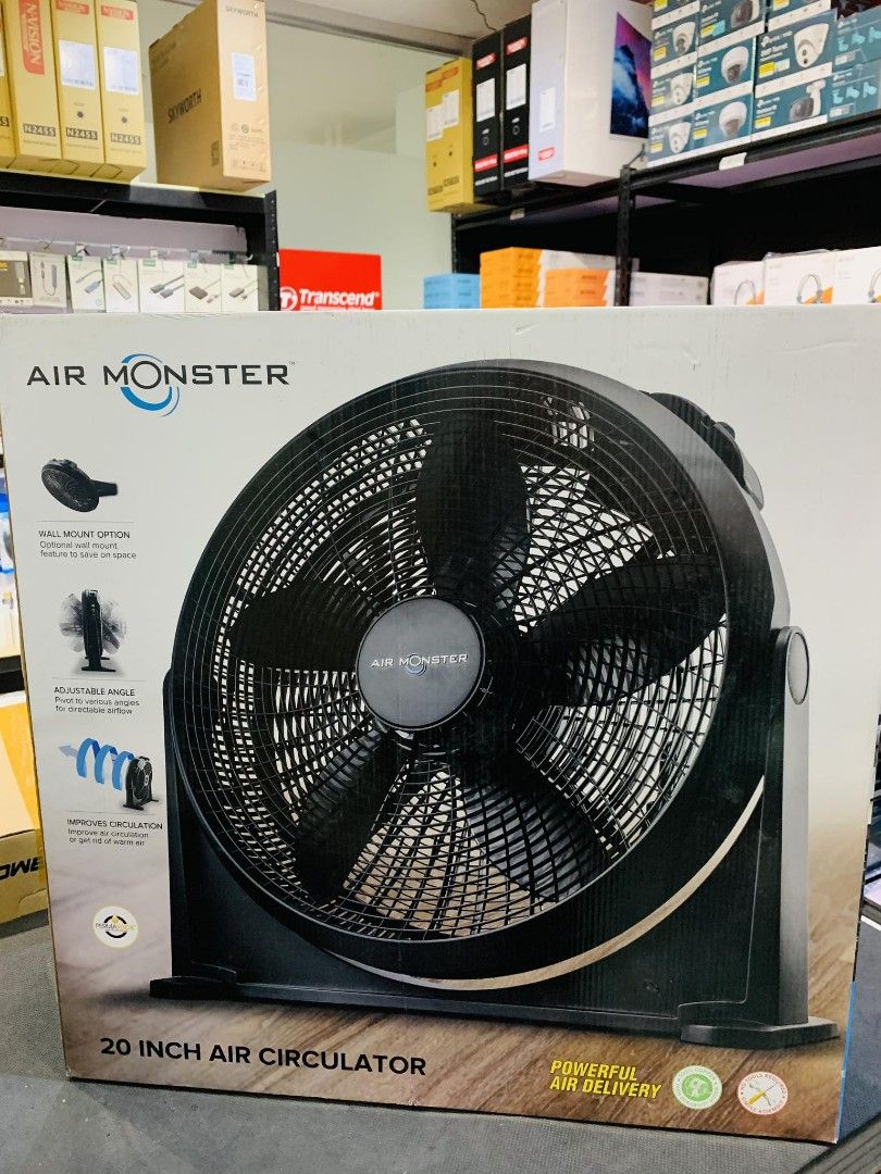 ⭐Air Monster 20 Air Circulator Floor Fan, Furniture u0026 Home Living,  Lighting u0026 Fans, Fans on Carousell