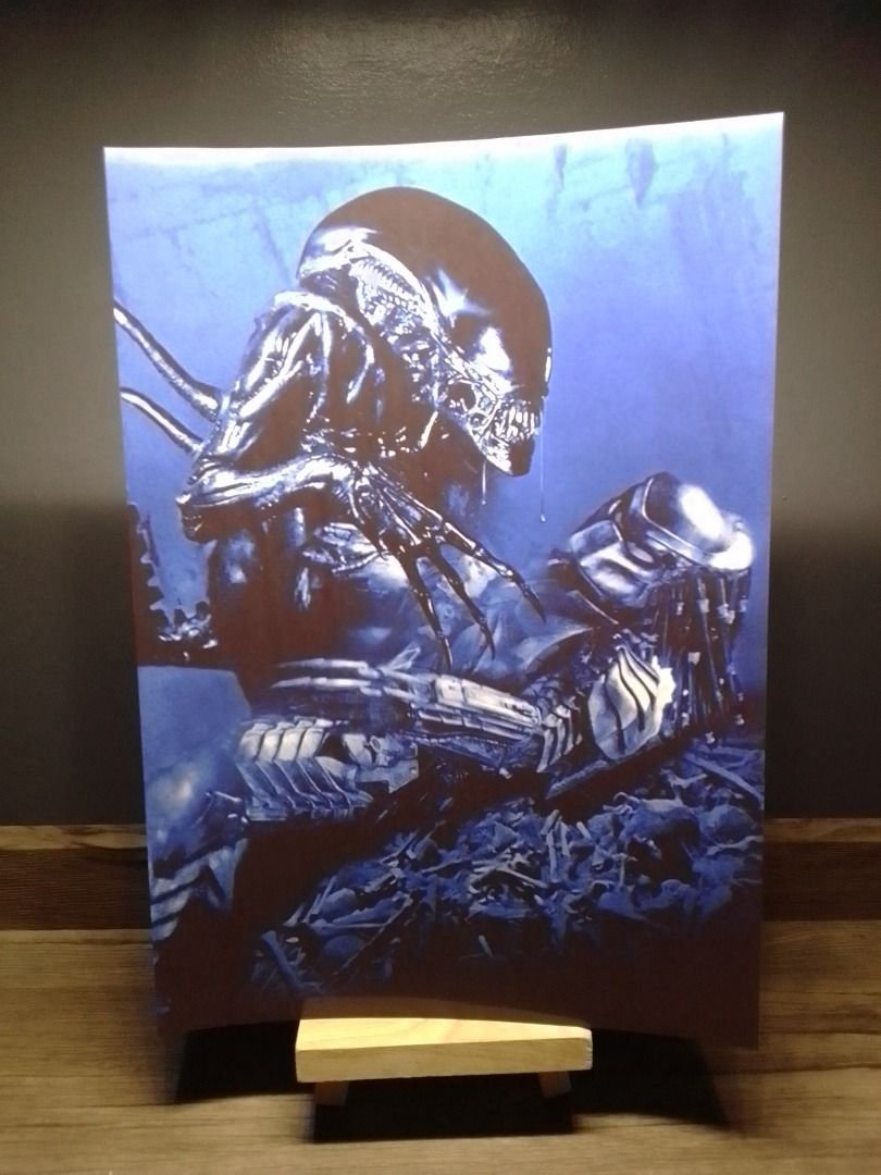 ALIEN VS. PREDATOR MOVIE DECORATIVE ART PRINT (Category: Western Merchandise) located in Mandaluyong City. Submitted by neko.neko21 (Listing ID 1241384941, Image 1). Description: SIZE: 8.3 x 11.7 INCHES FORMAT: DECORATIVE PRINT REMARKS: - 230 GSM THICKNESS - GLOSSY PAYMENT METHOD - BDO - BANK OF COMMERCE - G CASH - CASH (on pick up) *SHIPPING or PICK UP - PICK UP - Talia Bldg. Boni Ave. Mandaluyong (by appointment) - J&T / LALA (Shipping fee @ bu