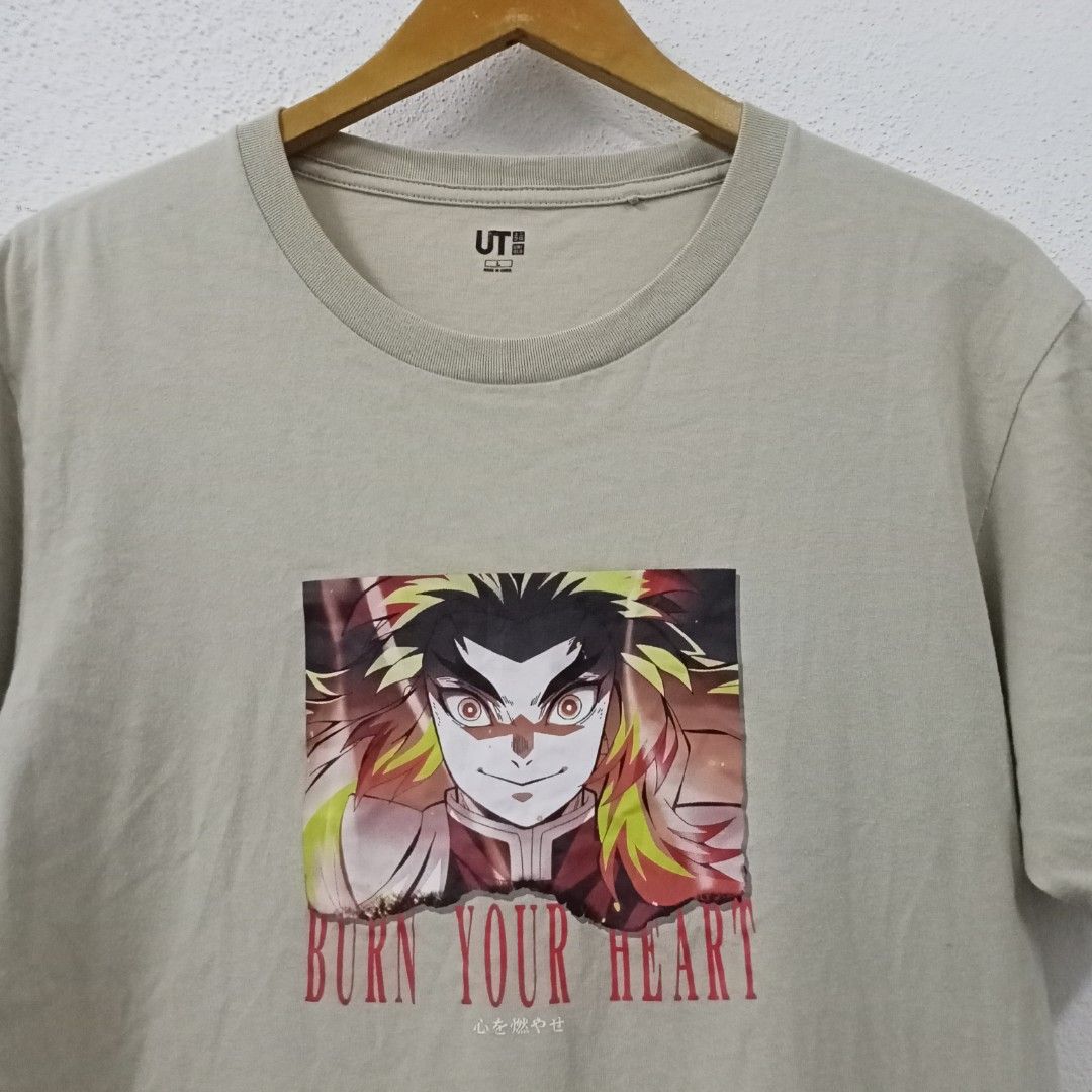 Demon Slayer “ Burn Your Heart “ Shirt - Depop