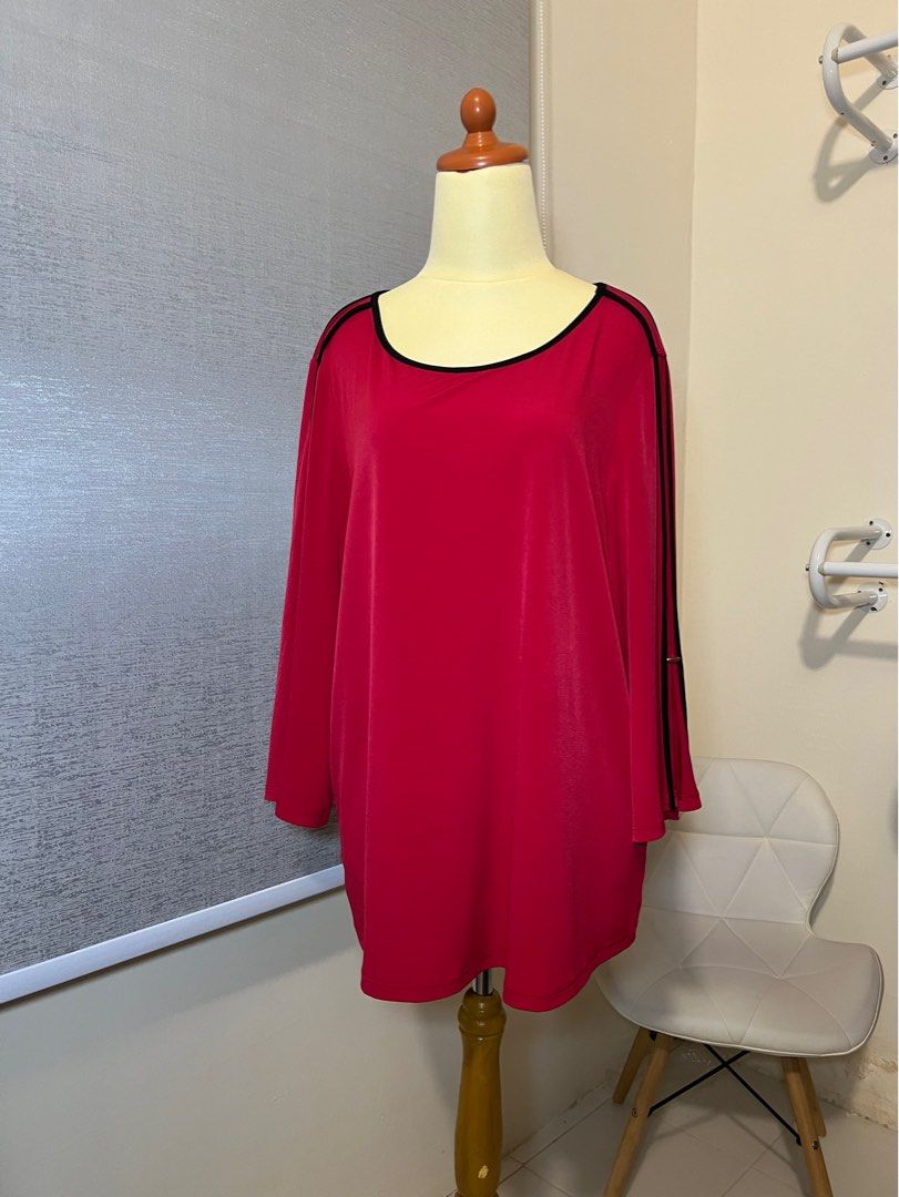 Calvin klein red blouse 2025