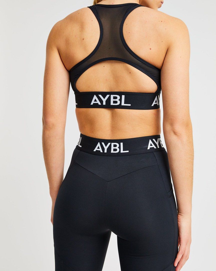 BNWT AYBL Black Sports Bra Size M, Women's Fashion, Activewear on Carousell