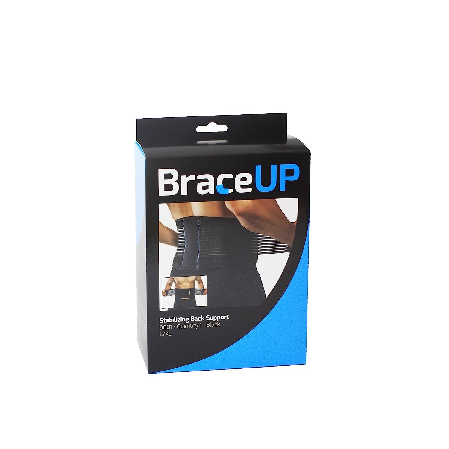 Back Brace by BraceUP for Men and Women Breathable Waist Lumbar Lower Back Support Belt for Sciatica Herniated Disc Scoliosis Back Pain Relief Heavy lifting with Dual Adjustable Straps L XL Large X La...