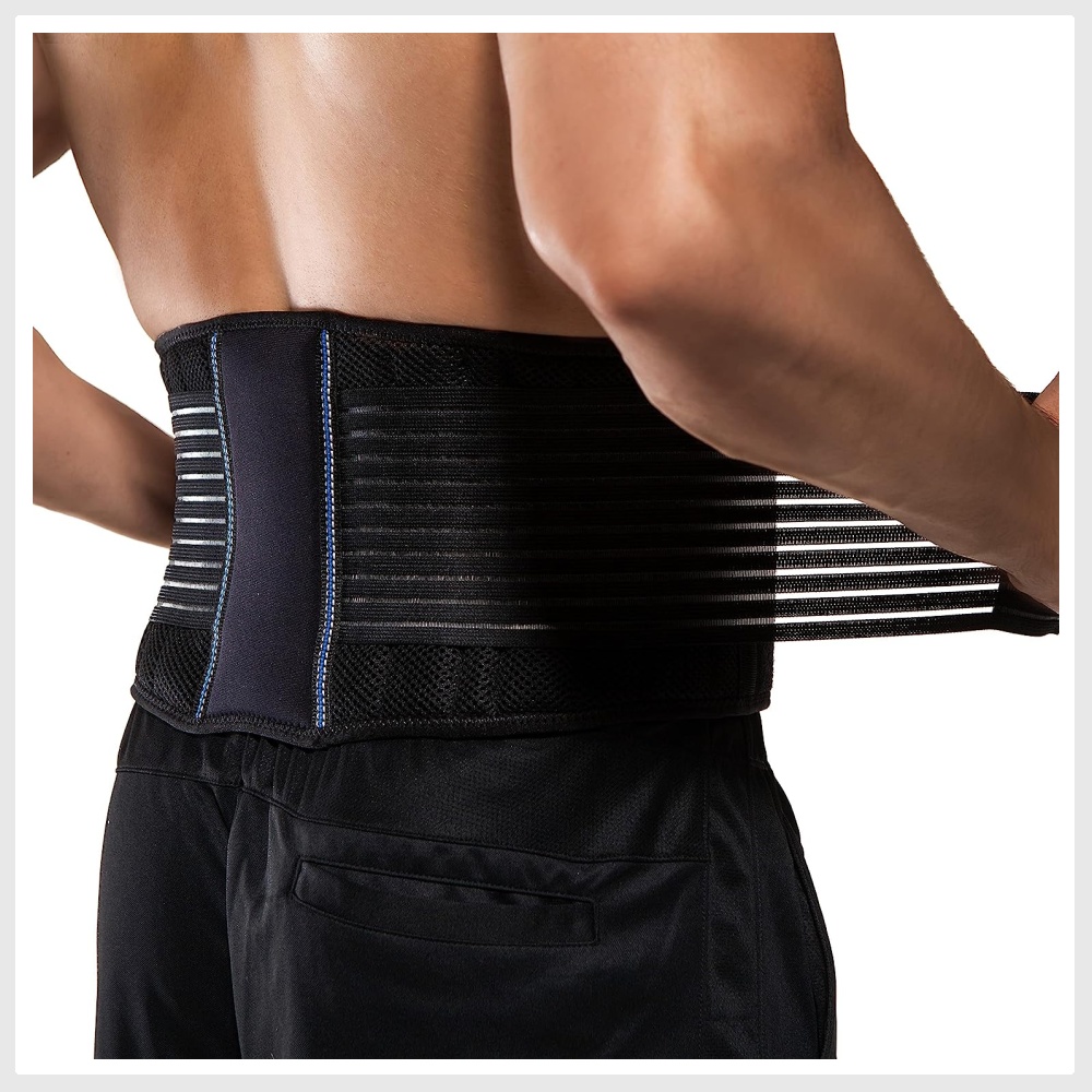 Back Brace by BraceUP for Men and Women Breathable Waist Lumbar Lower Back Support Belt for Sciatica Herniated Disc Scoliosis Back Pain Relief Heavy lifting with Dual Adjustable Straps L XL Large X La...