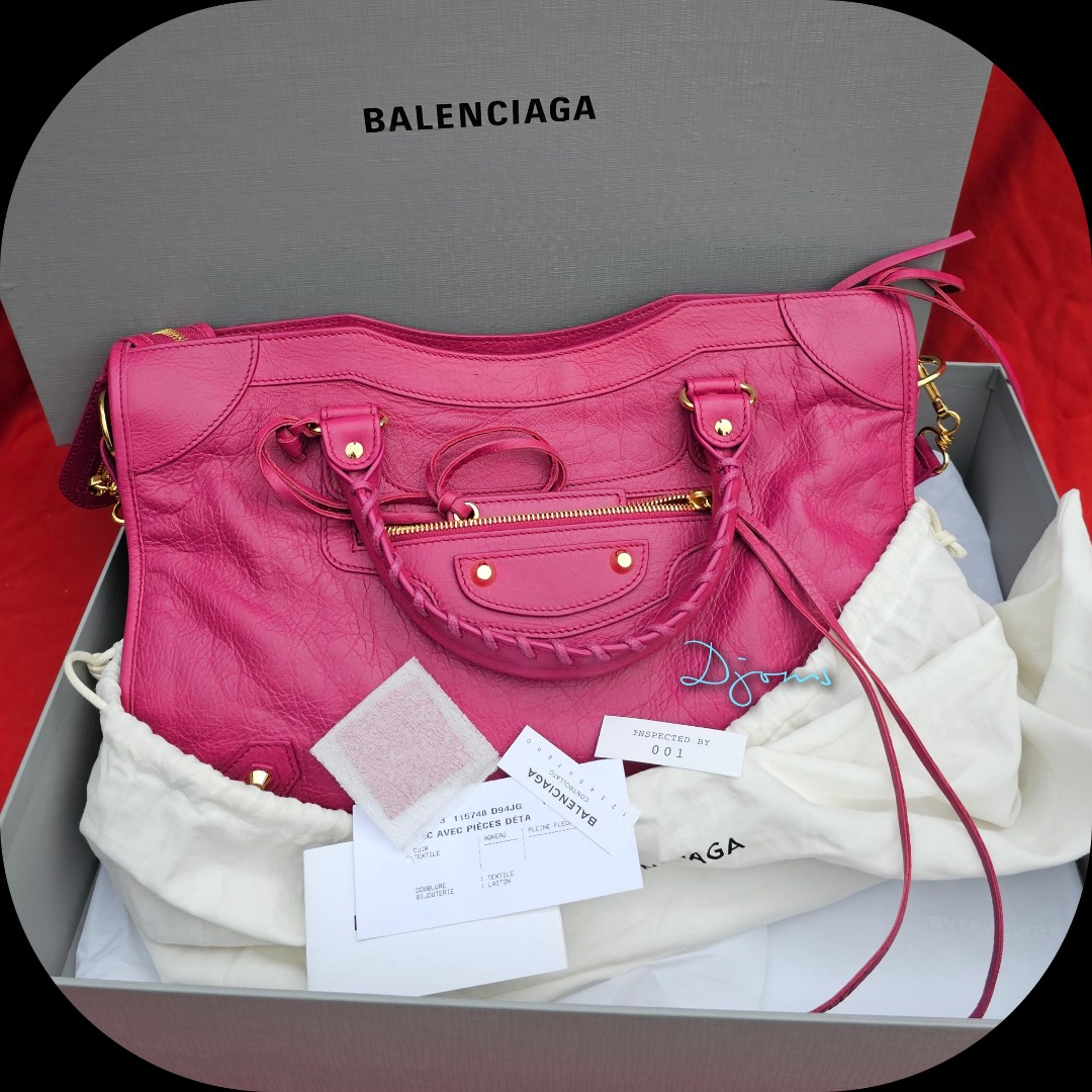 Afhængighed Stille og rolig Udgående 🛑Balenciaga Ghw Rose Dahlia Pink Medium City Classic Bag, Luxury, Bags &  Wallets on Carousell