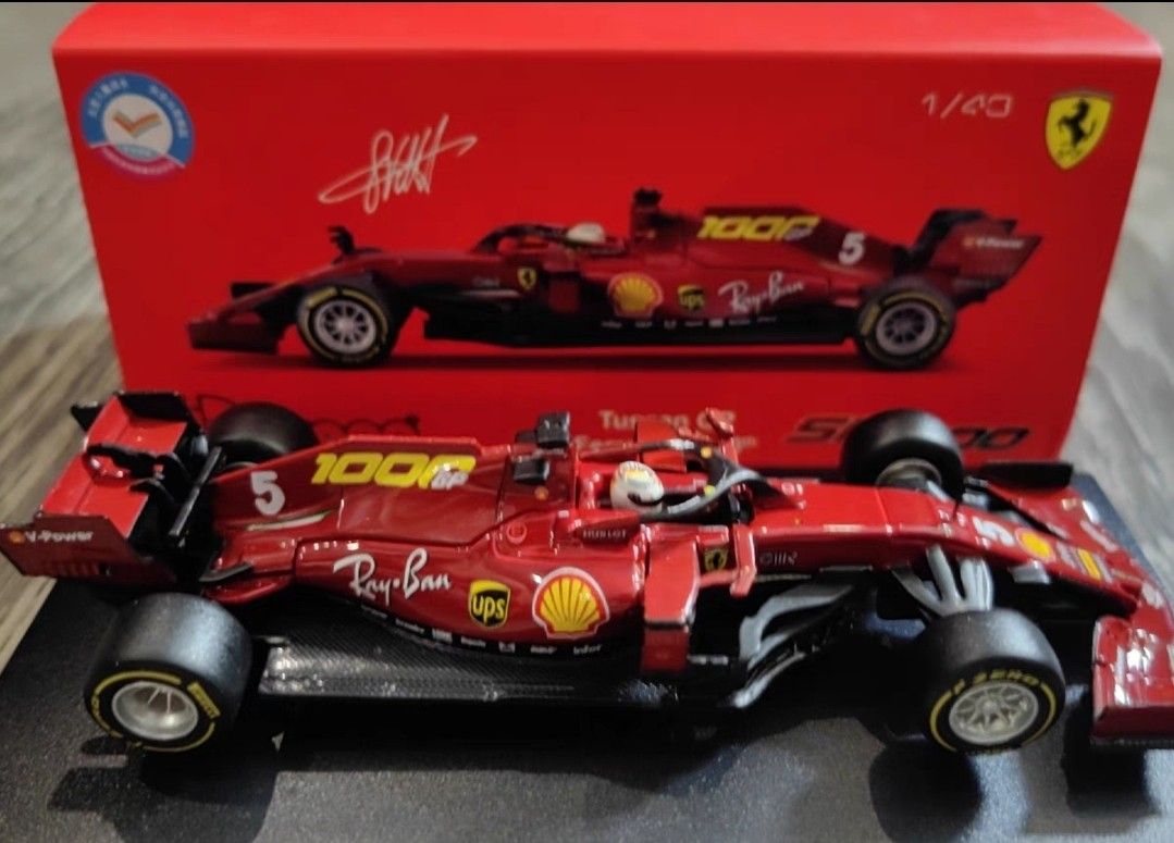 Bburago Ferrari SF1000 Charles Leclerc Sebastian Vettel Tuscan GP bburago-ferrari-sf1000-charles-leclerc-sebastian-vettel-tuscan-gp