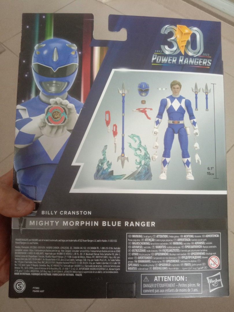 Billy Cranston Morphin Blue Ranger, Hobbies & Toys, Toys & Games on ...