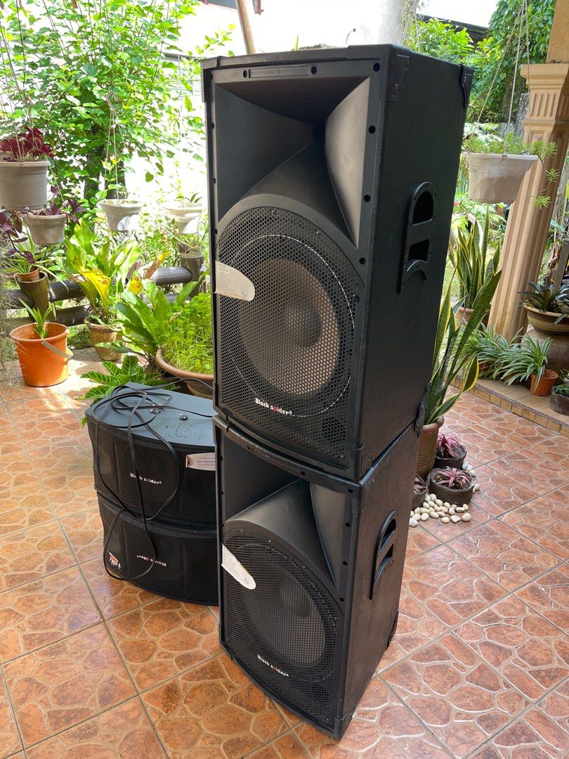 black spider big speakers