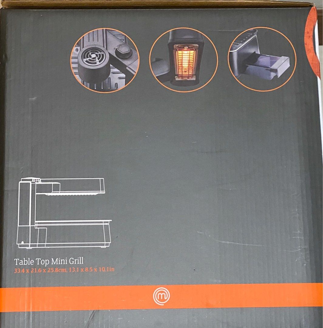 BNIB MasterChef Table Top Mini Grill, TV & Home Appliances, Kitchen Appliances, BBQ, Grills