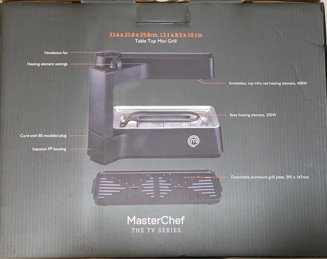 BNIB MasterChef Table Top Mini Grill, TV & Home Appliances, Kitchen Appliances, BBQ, Grills