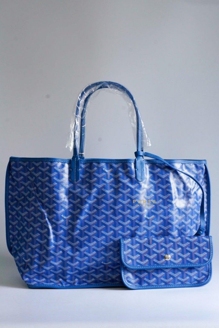 Goyard Sac Anjou PM Bleu Ciel (Blue), Luxury, Bags & Wallets on Carousell