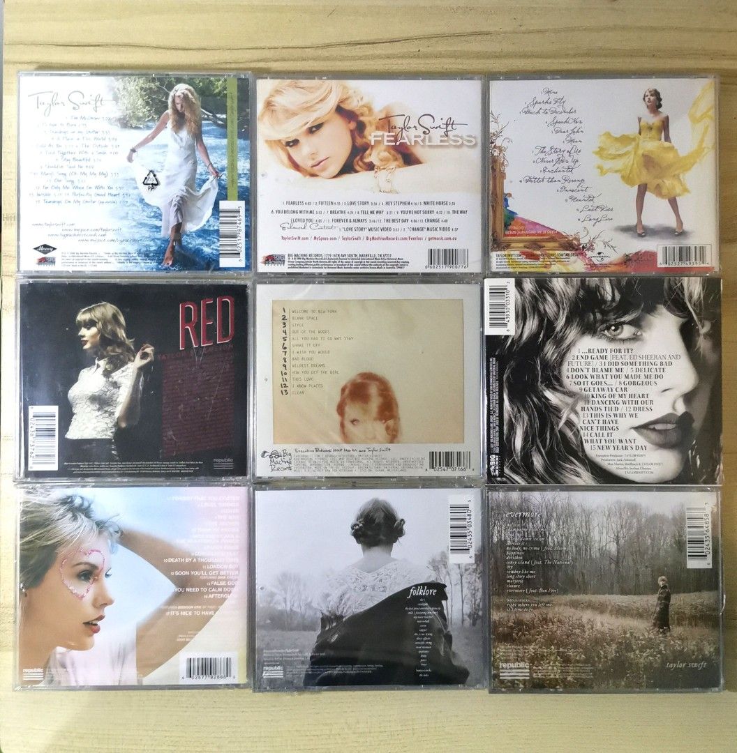 Taylor Swift 13 Album Package CD New Sealed Collection Include the Latest  Album, album collection 