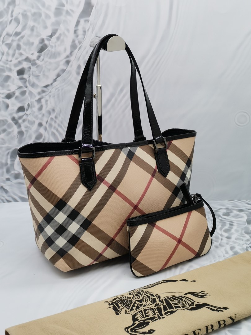 Burberry supernova check tote sales
